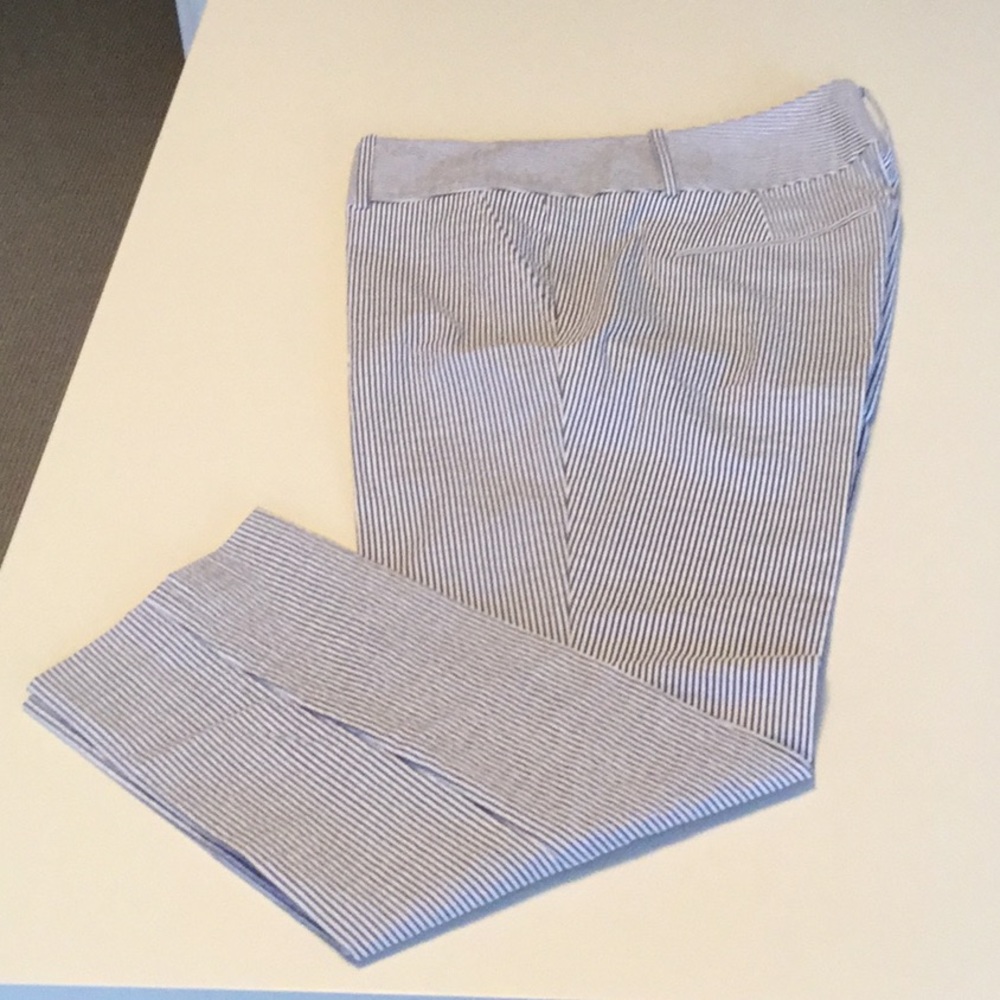 Seersucker Striped Pants